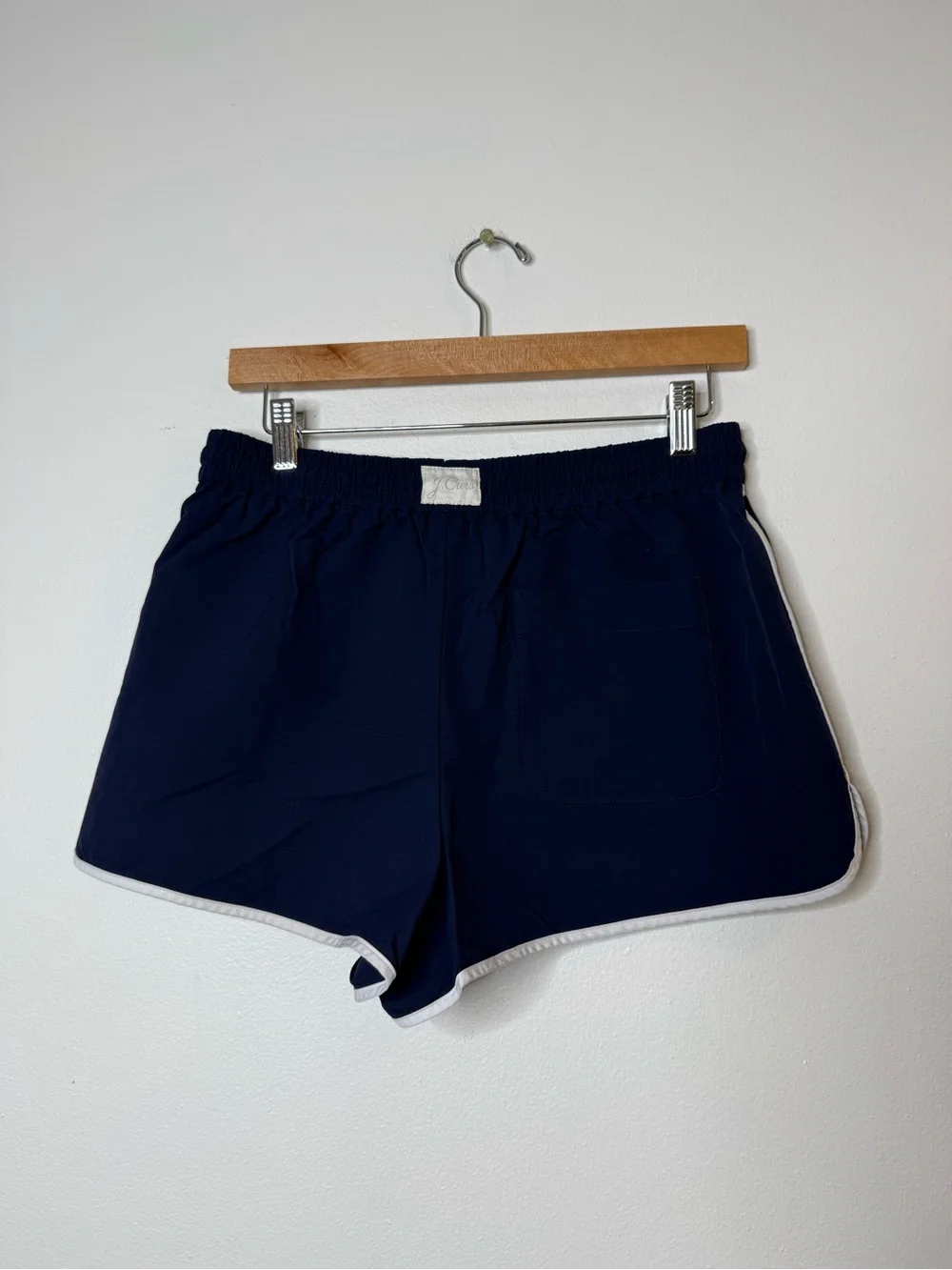 J Crew Retro Sporty Dolphin Mini Short size small in navy & white